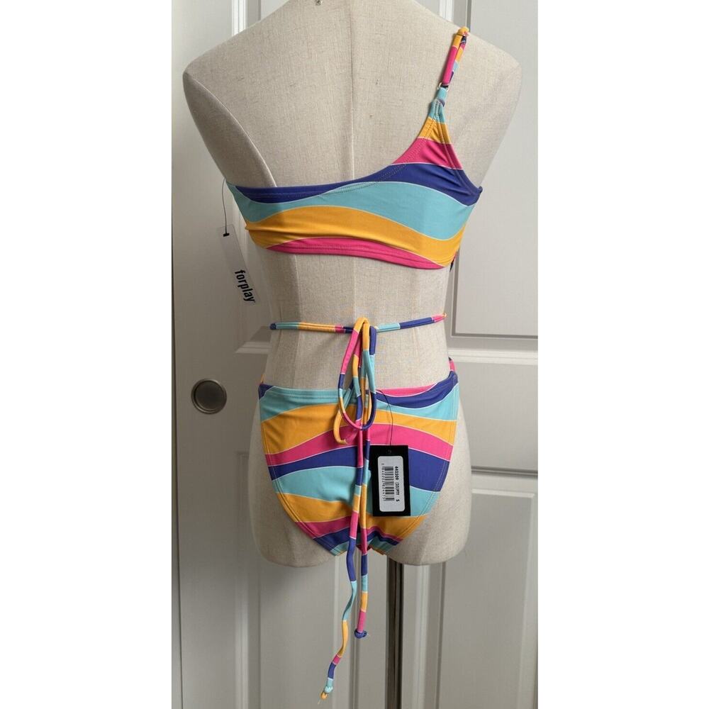 Forplay Raised In Hollywood Sexy Strapped One piece SwimSuit Sz Small NWT New - Picture 2 of 8